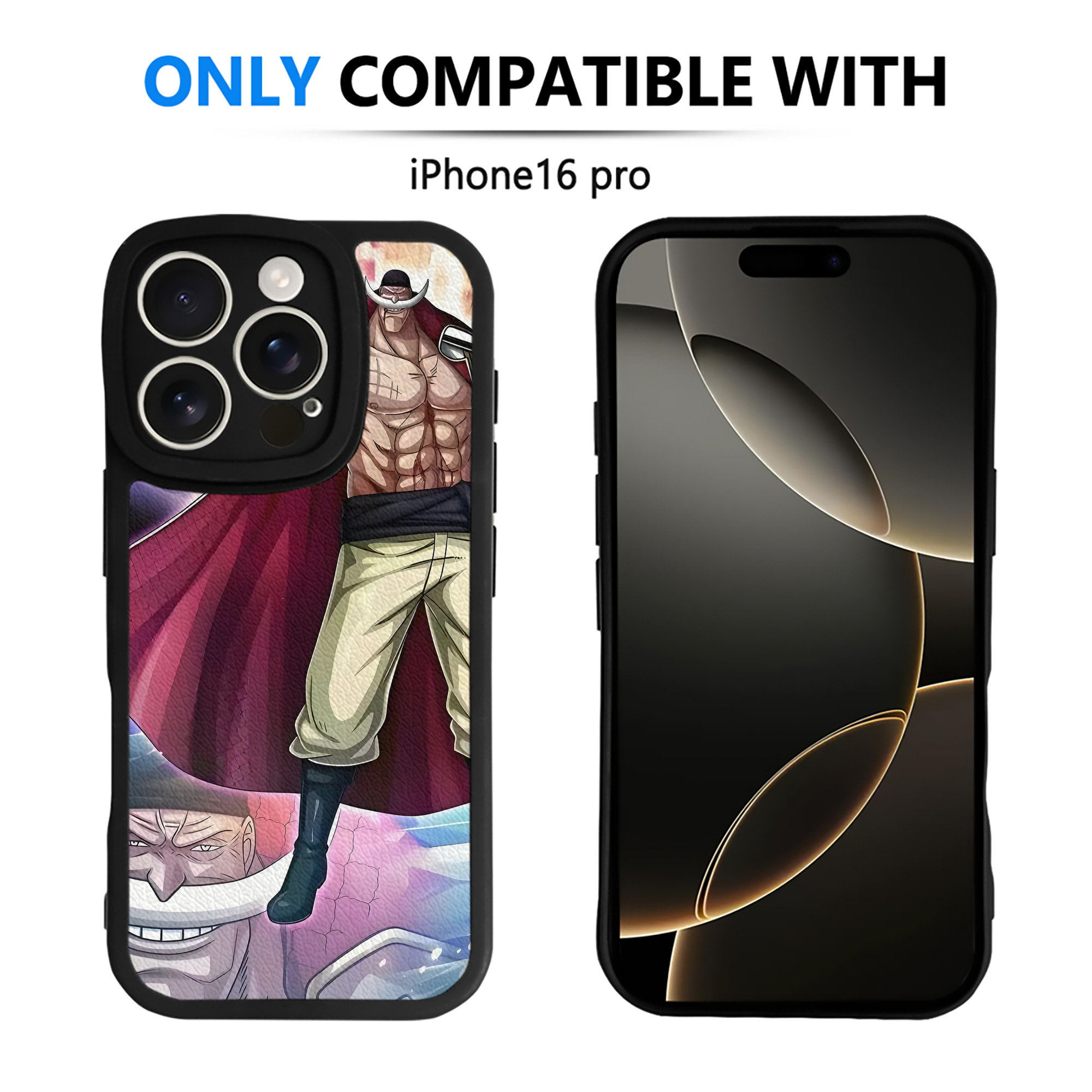 （画像用） ワンピース ONE PIECE 【iPhone 16シリーズ対応】シリコンスマホケース（レザー調） 材質：シリコン